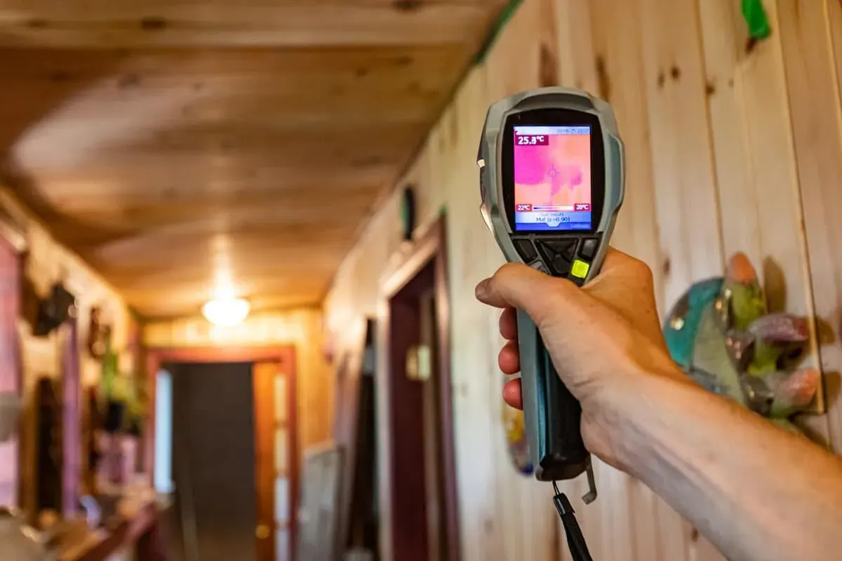Indoor air quality testing in a Toronto home