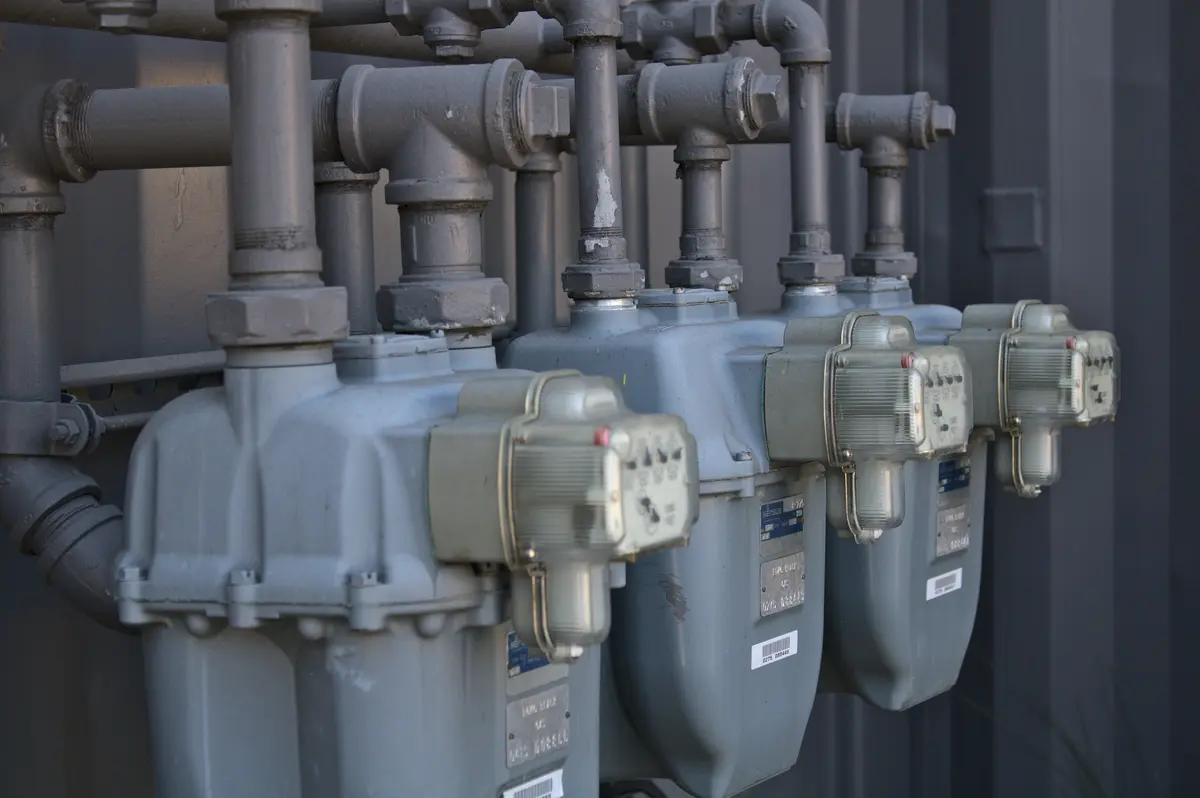 Pool heater installation with gas piping in a Toronto backyard